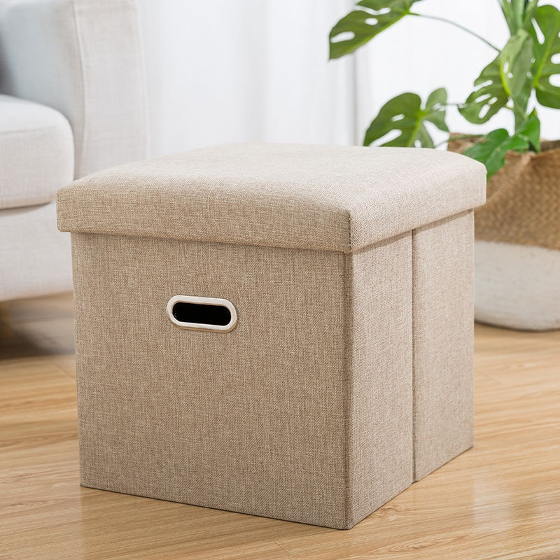 Fabric Foldable Shoe Changing Chair Storage Sofa Dustproof Home