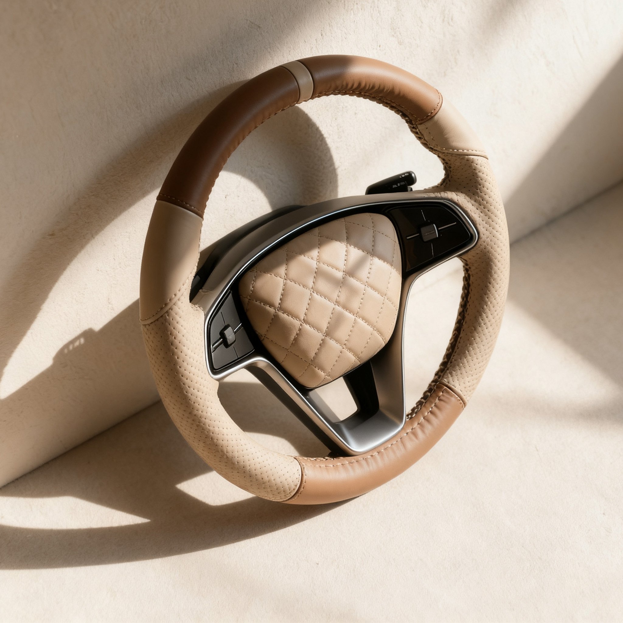 高級本革ステアリングカバーの全体写真