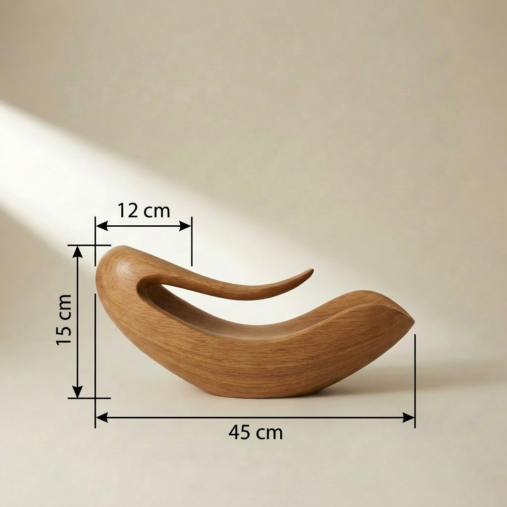 S-shaped ornaments set of 5 for home decoration