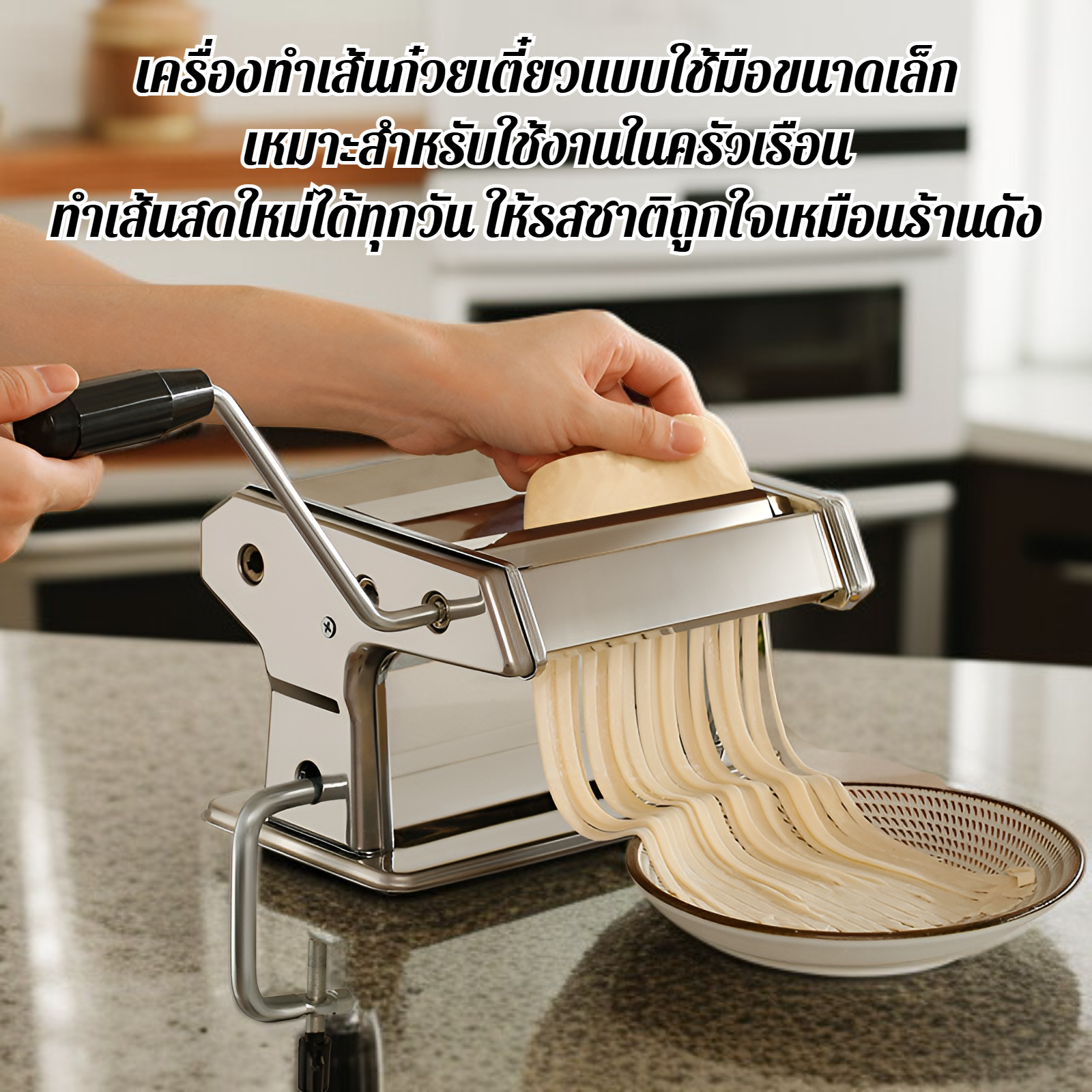 เครื่องทำเส้นก๋วยเตี๋ยวแบบใช้มือขนาดเล็กในครัวเรือน