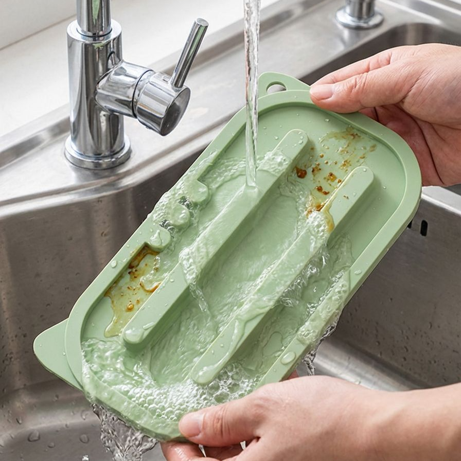 滑り止め機能付き水切りマットの裏面デザイン