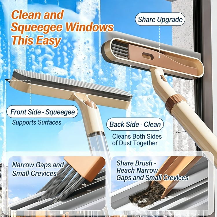 Fensterabzieher mit Flüssigkeitsspender