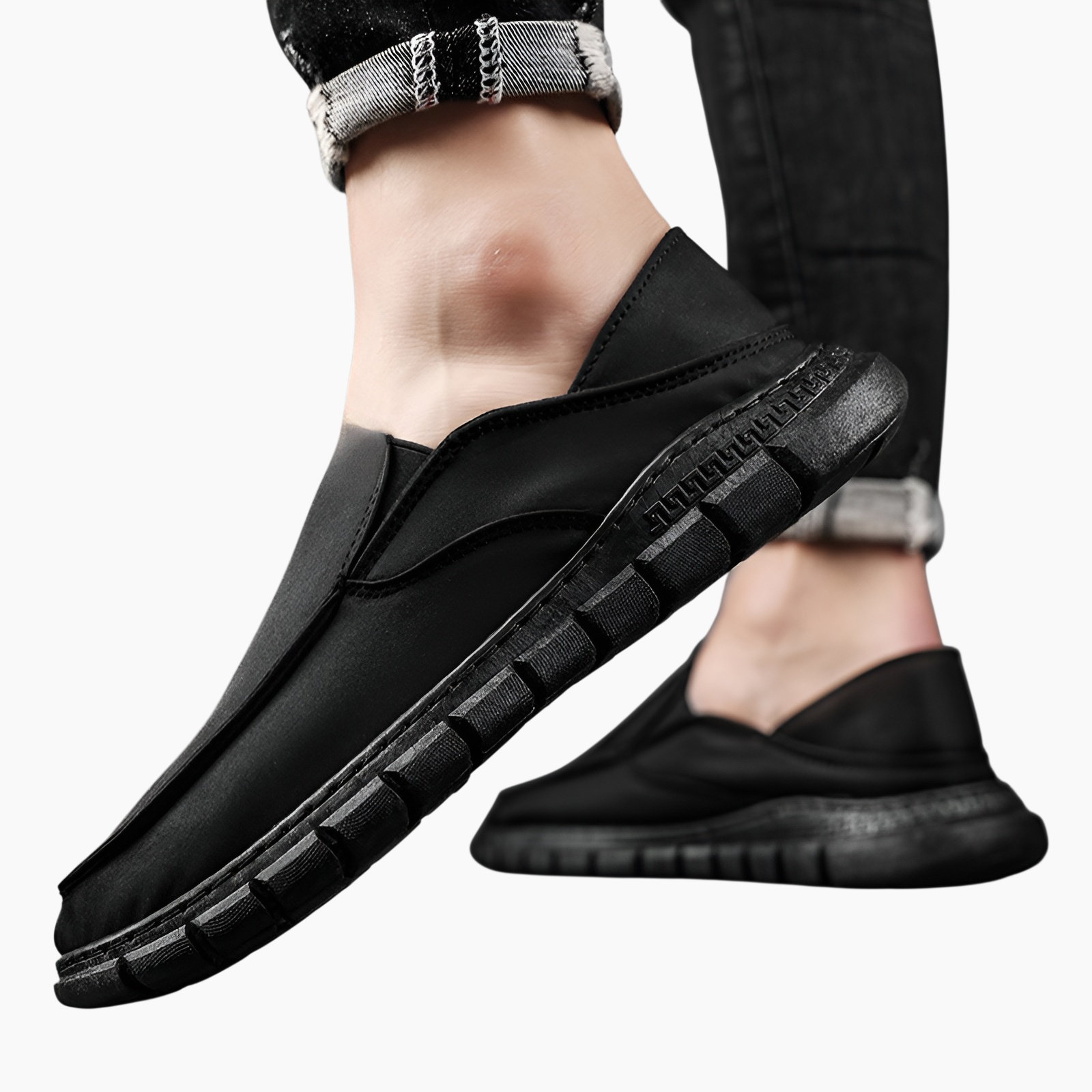 メンズキャンバスシューズ、新しいスタイルの古い北京布靴、流行のカジュアル通気性のあるメンズシューズ、快適なスリッポン怠惰な靴