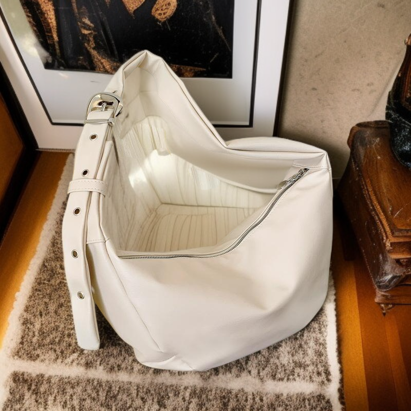 Korean Style Trendy Lazy Chic Large Buckle Women's Crossbody Bag