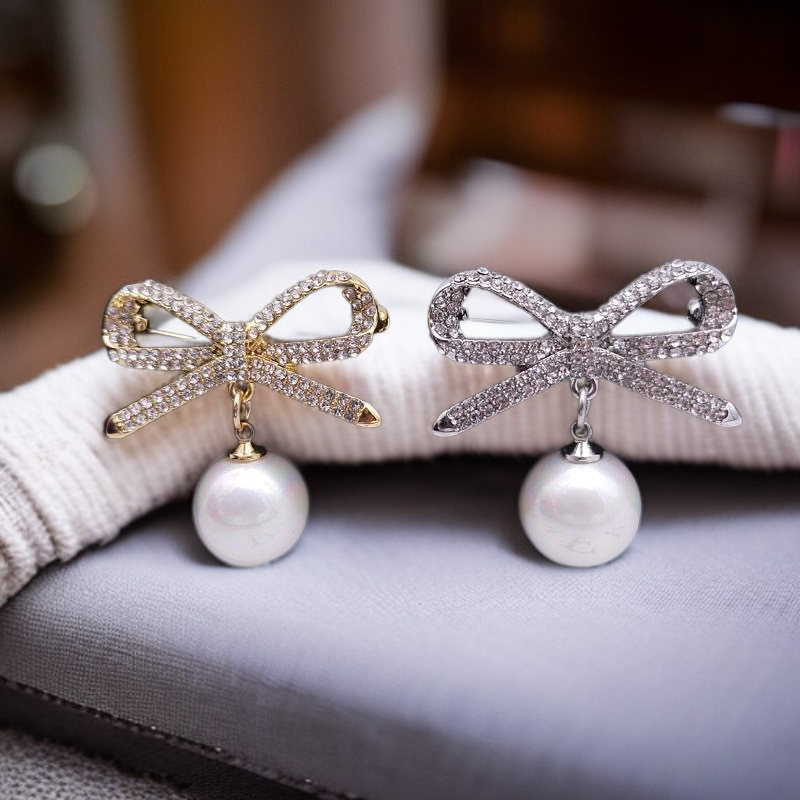 パールボウブローチ