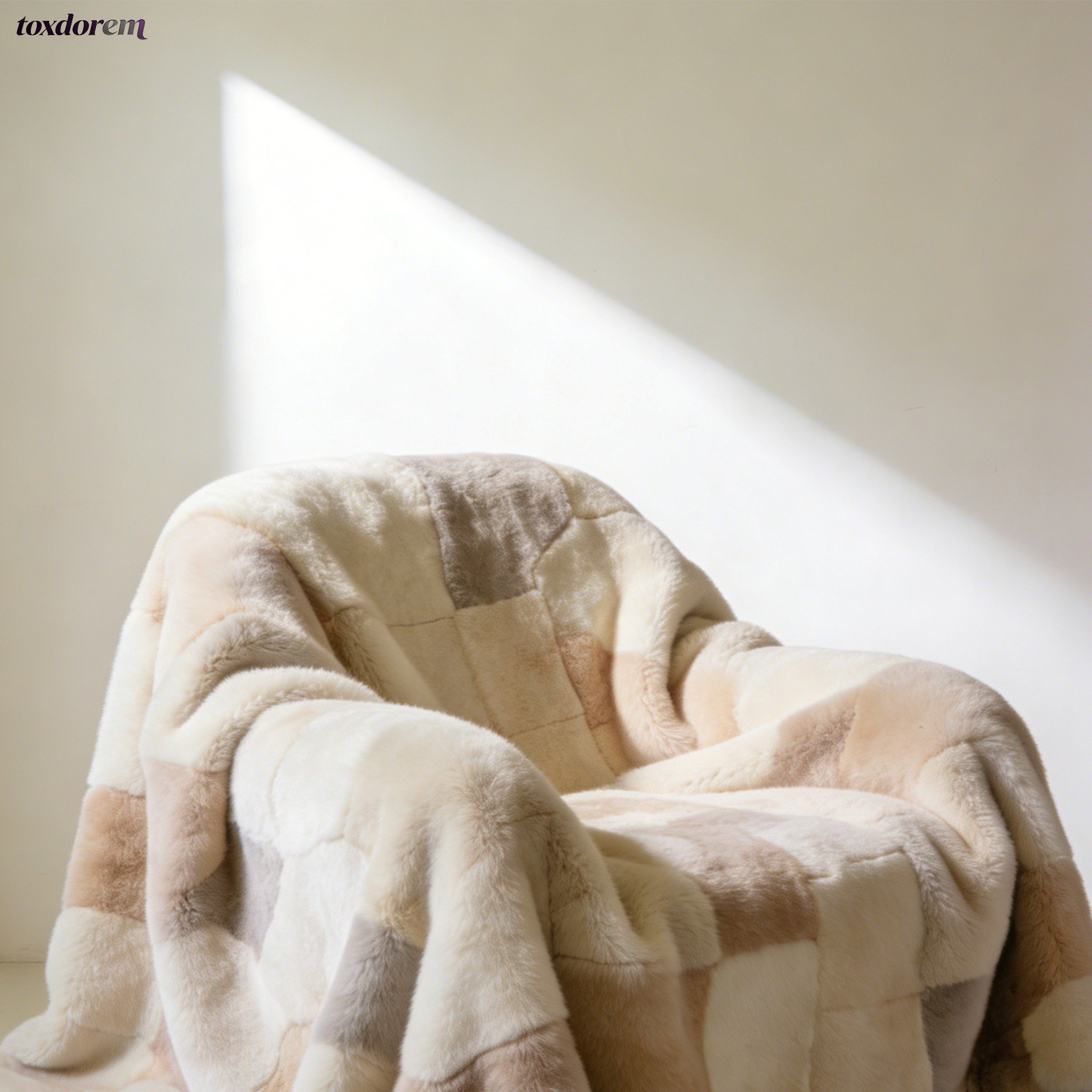 Beige soft blanket