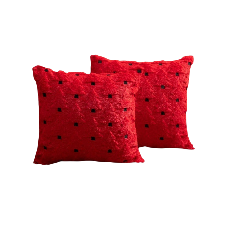 Festive Embroidered Cushion Cover for Home Decor