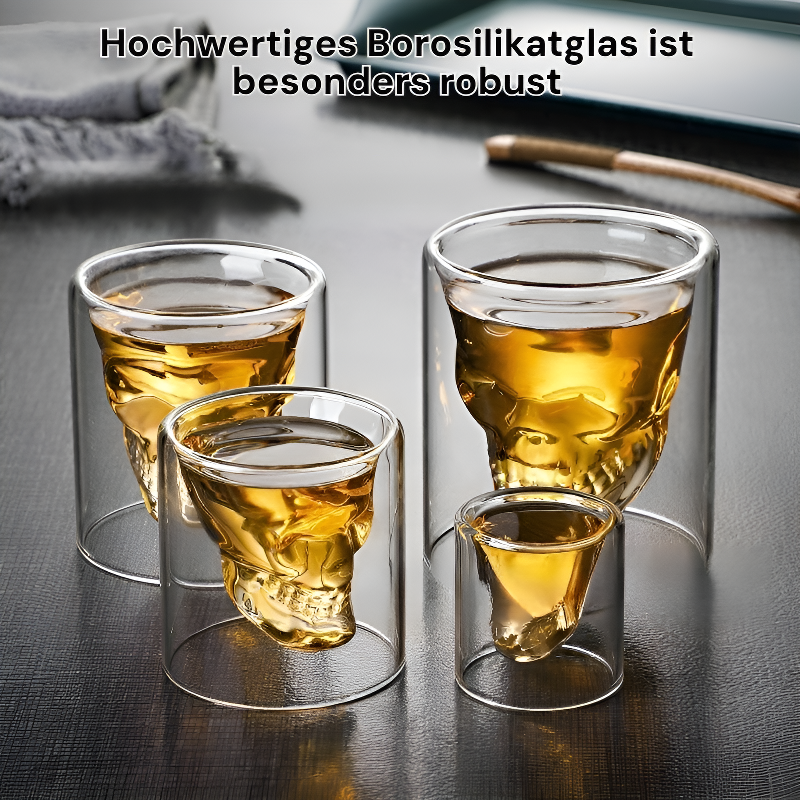 Doppelwandiges transparentes Glas
