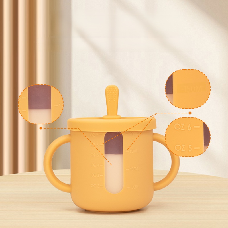 Food-grade transparent silicone cup