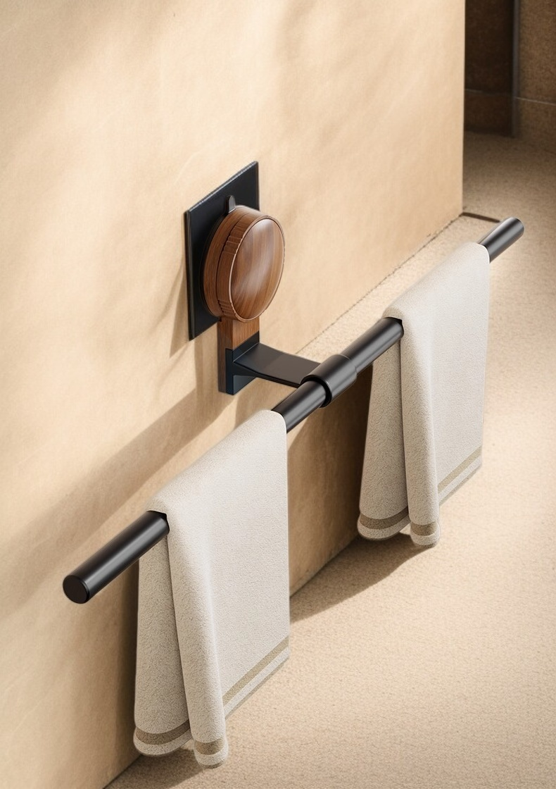 浴室裝飾木質毛巾架
