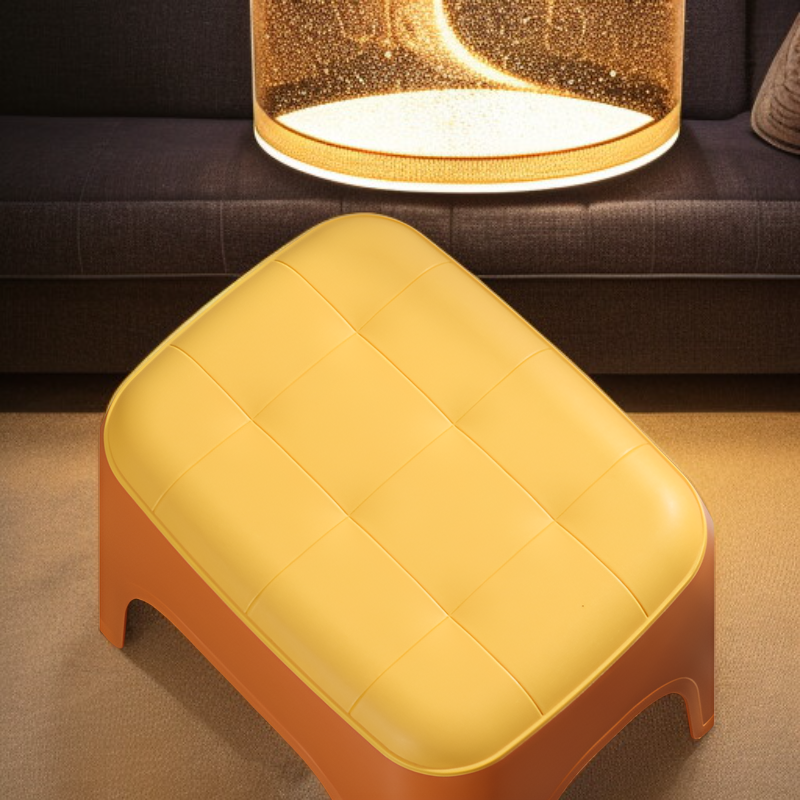 プラスチック製の小さなスツール子供用スツールホームリビングルームモダンなシンプルなスツール滑り止め調理済みゴム靴交換ベンチ足正方形のスツール