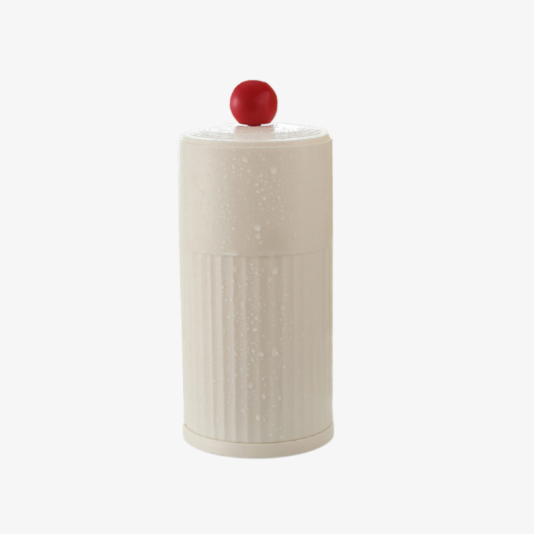 Automatic Cosmetic Organizer with Dustproof Lid and Brush