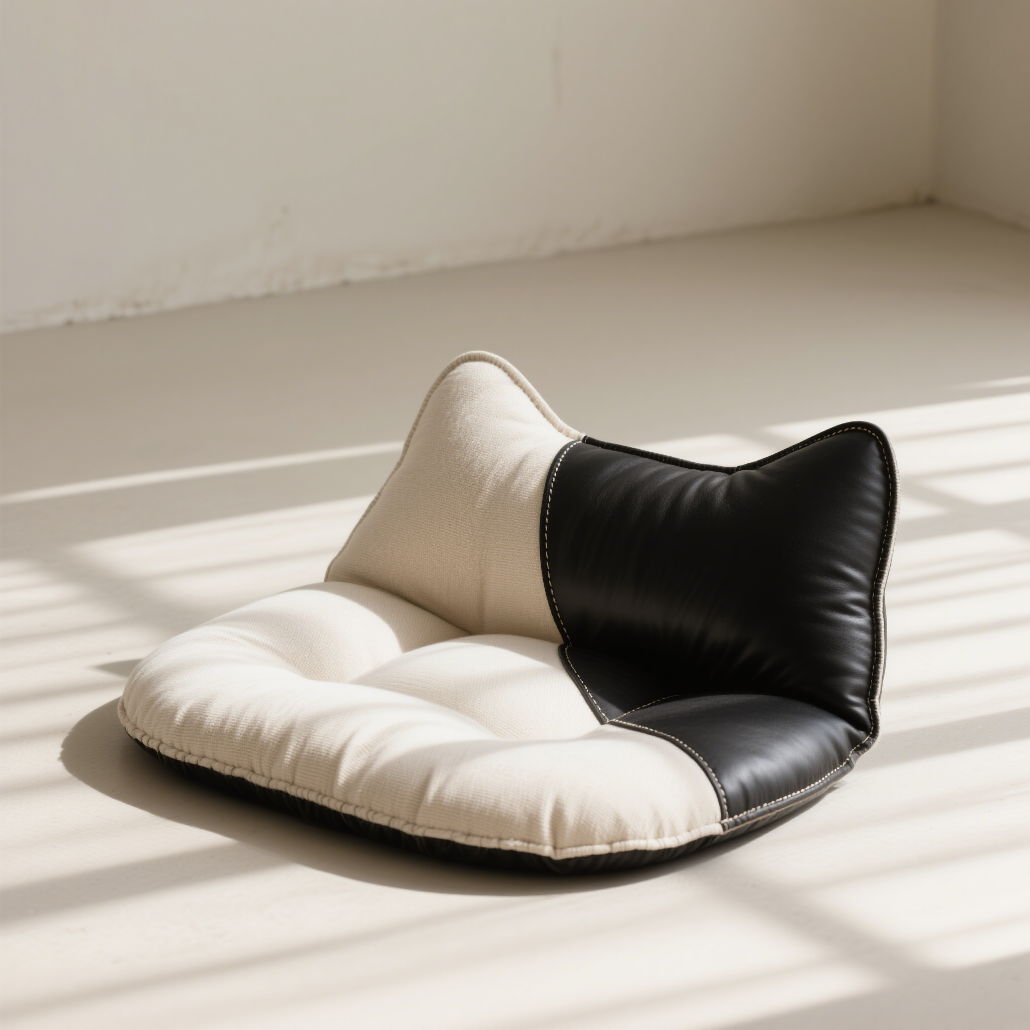 เบาะนั่งพร้อมพนักพิงหนังสังเคราะห์