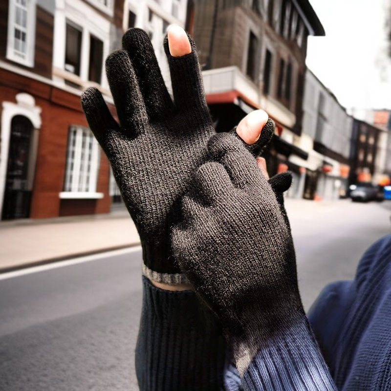 ウールニット手袋