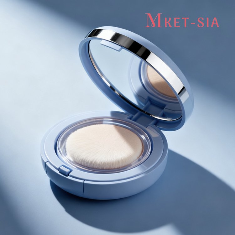 쿠션 파운데이션 사용 전후 비교