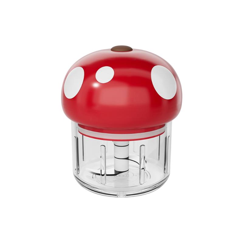 Portable electric garlic press