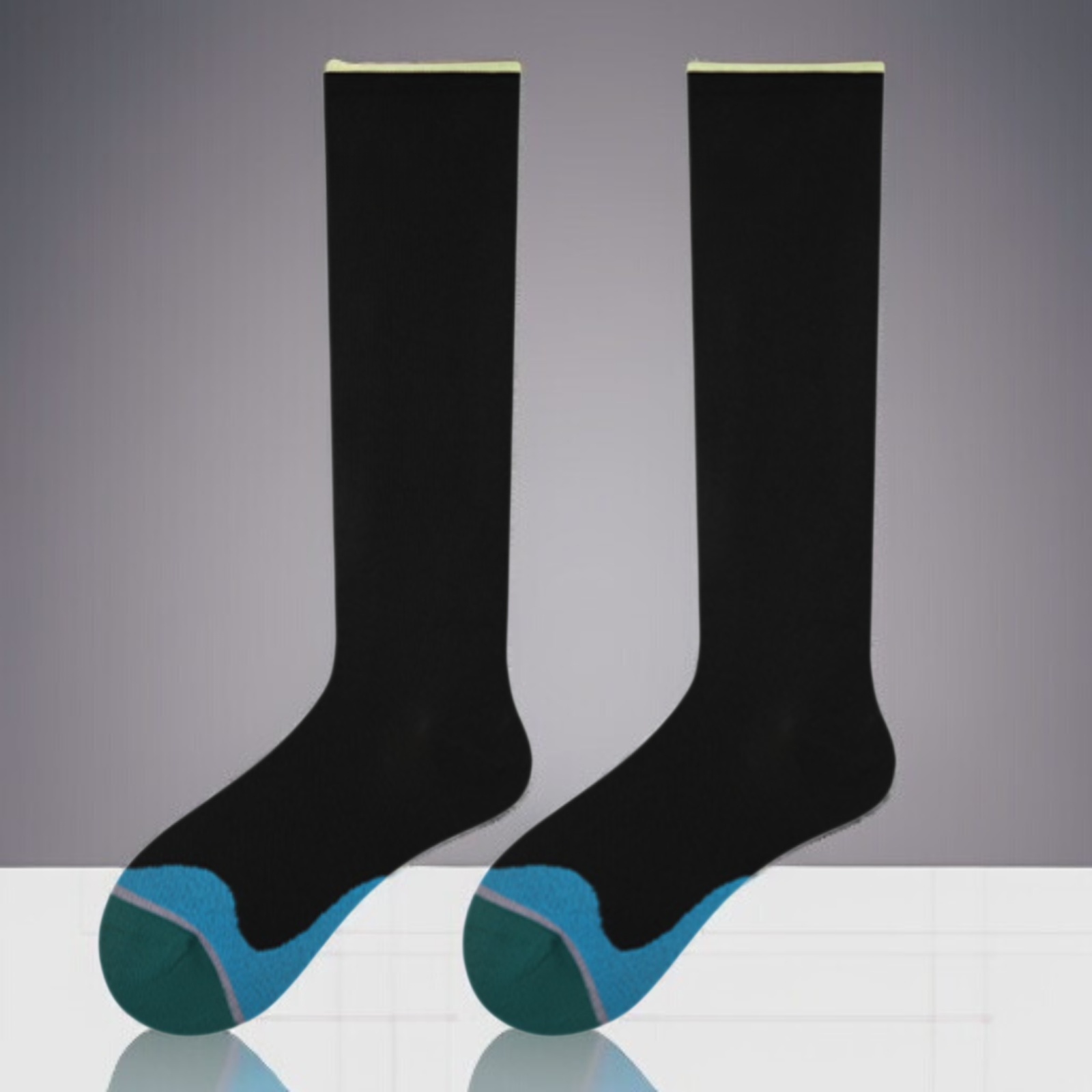 얇은 중통 요가 여자 양말