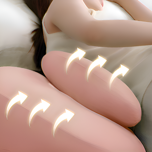 임산부용 U자형 베개, 허리 지지 쿠션