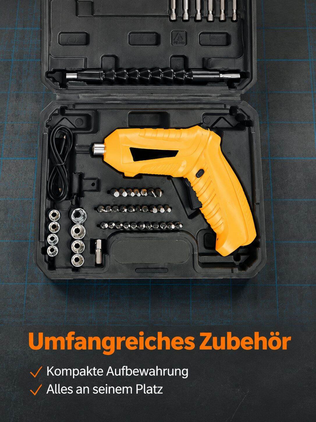 Praktischer Akkuschrauber für kleine Projekte