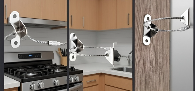 Anti-Tip Device Preventing Furniture from Tipping