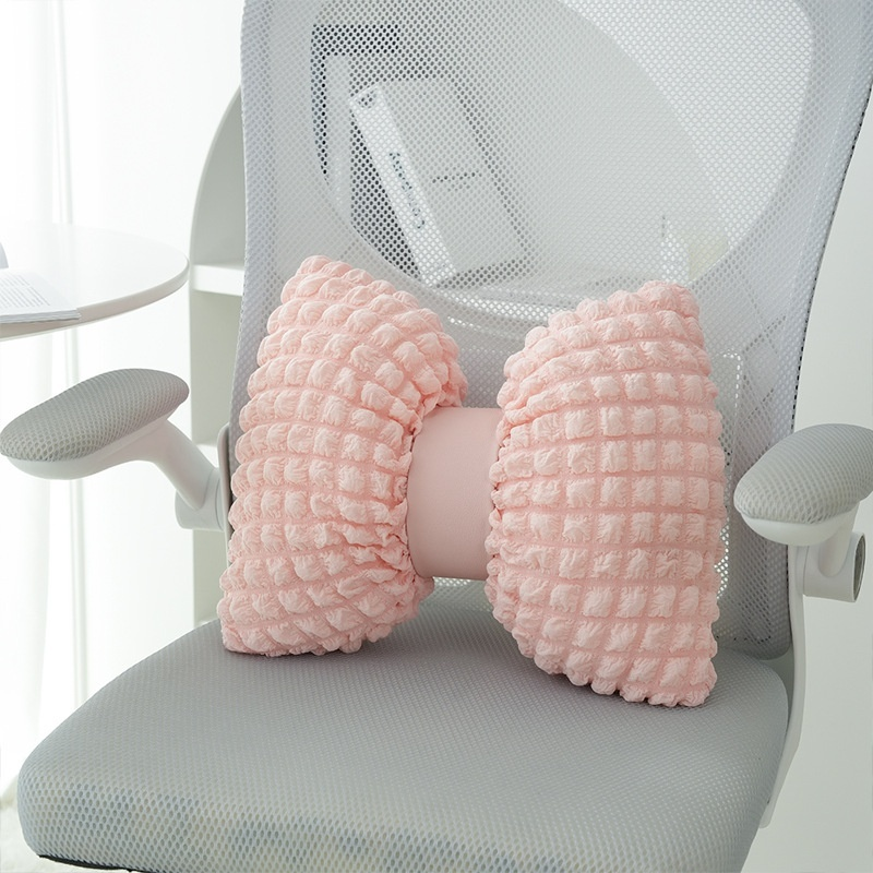 Home Decorative Bow Pillow Solid Color Sofa Cushion