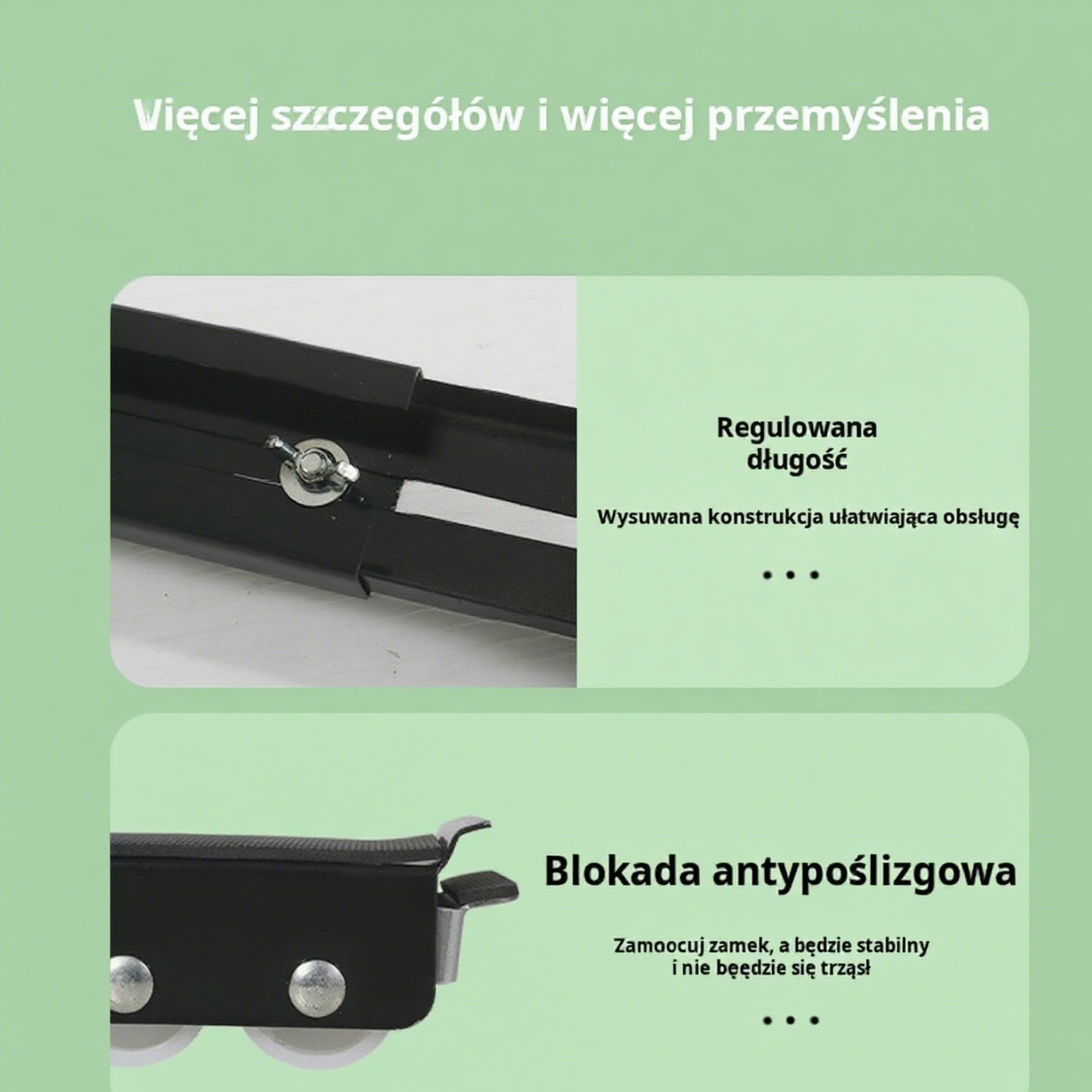 Regulowana podstawka pod pralkę i lodówkę, podwyższająca półka