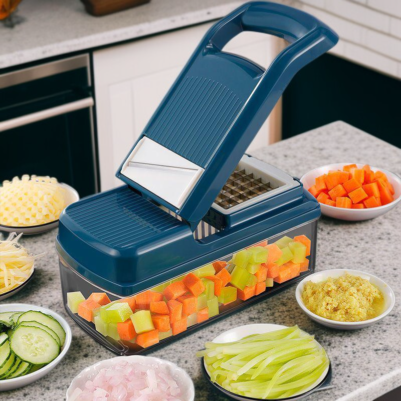 Coupe-légumes multifonctionnel pour cuisine, trancheur et râpe domestique
