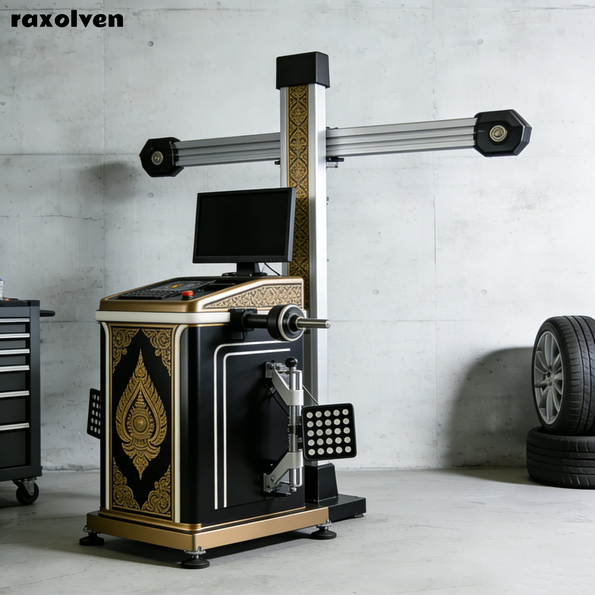 เครื่องตั้งศูนย์ล้อแม่นยำสำหรับอู่ซ่อมรถ