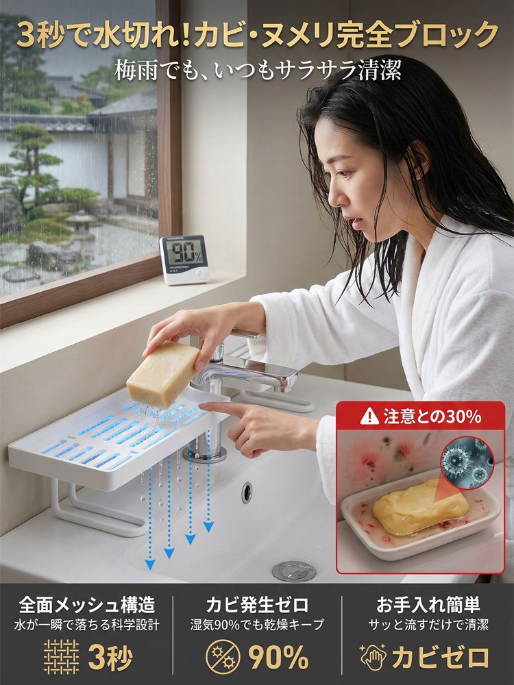 蛇口まわり収納ラック