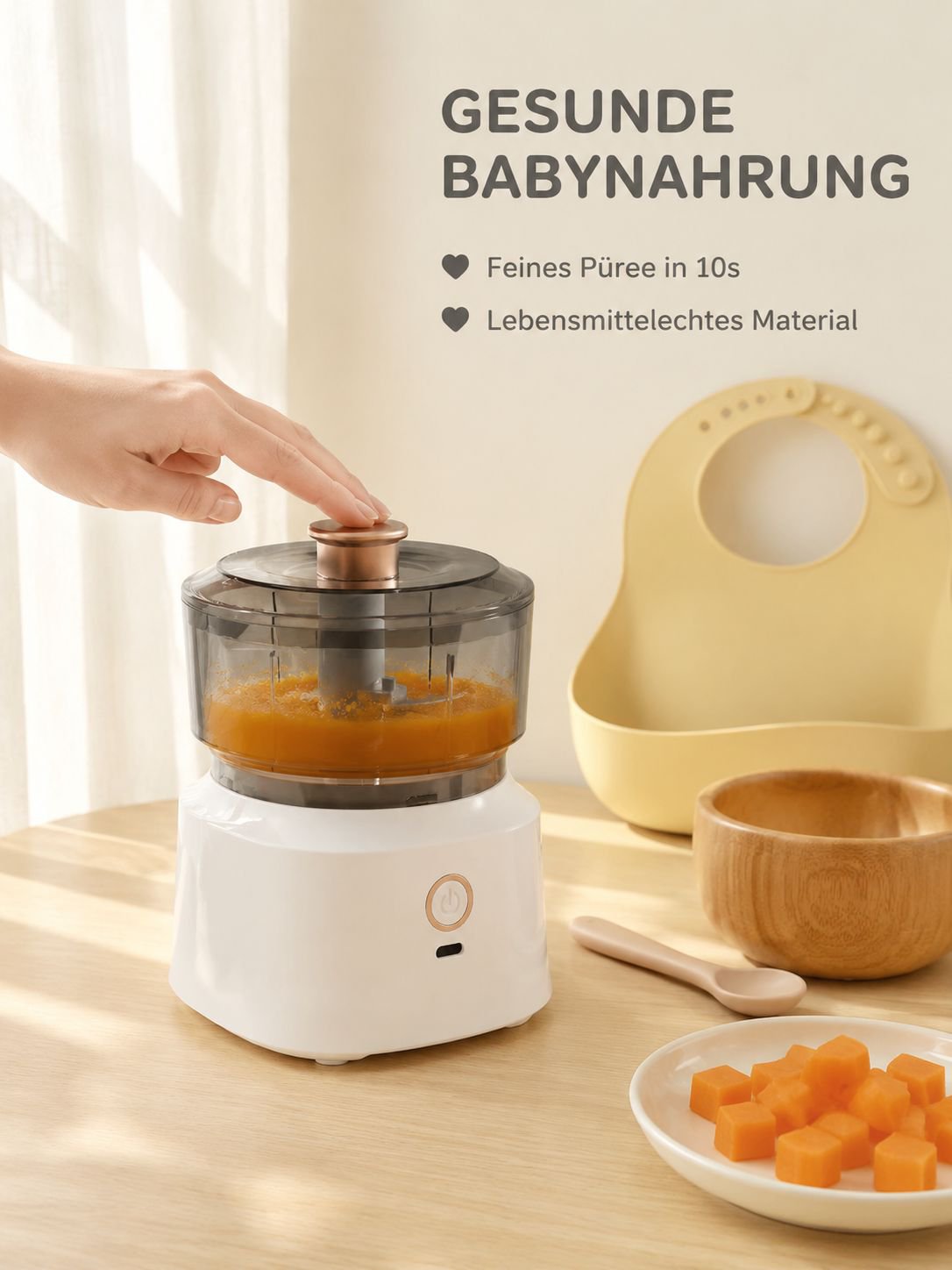 Kabelloser elektrischer Mixer für flexibles Kochen