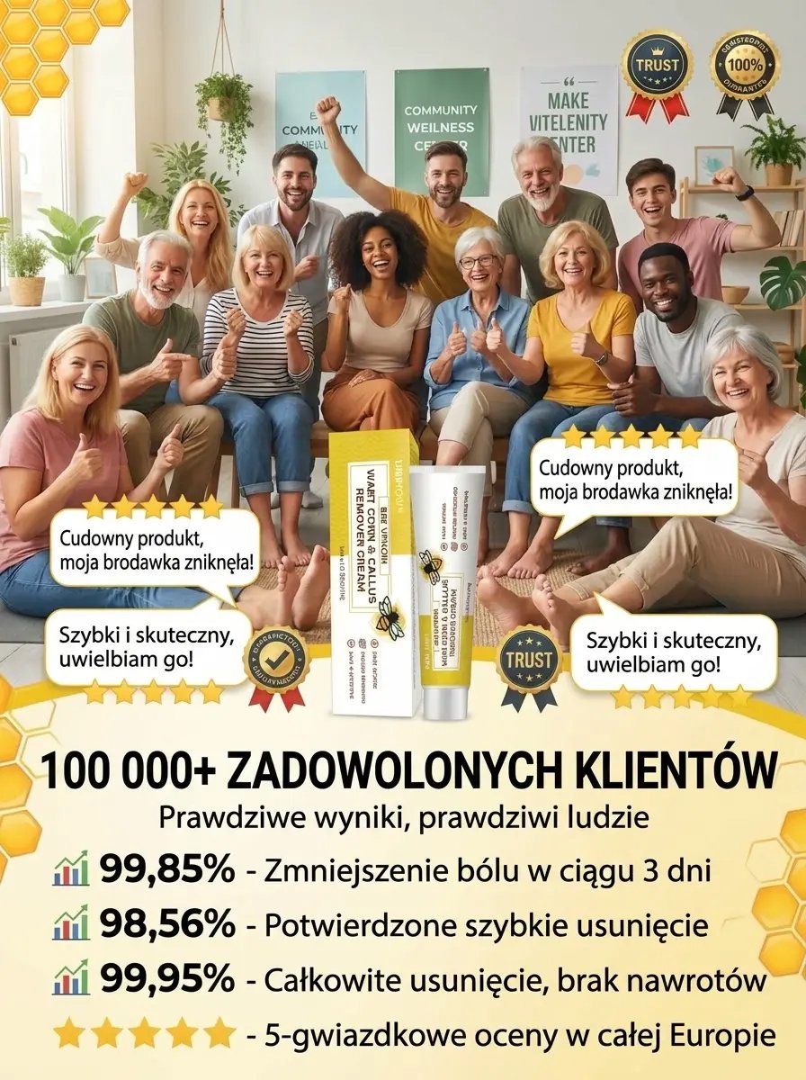 Krem do usuwania modzeli i odcisków z jadem pszczelim