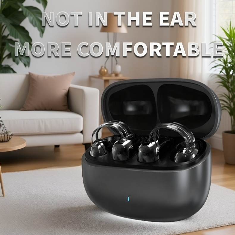 Clip-on Bluetooth Translation Earbuds front view