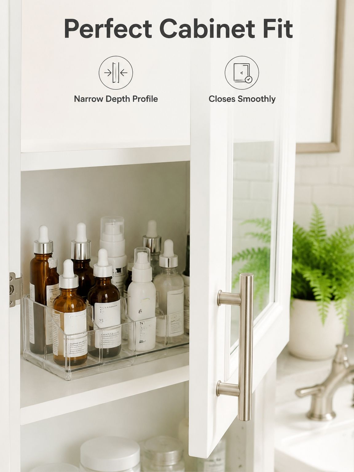 Desktop Storage Box for Cotton Pads, Puffs, and Skincare Products