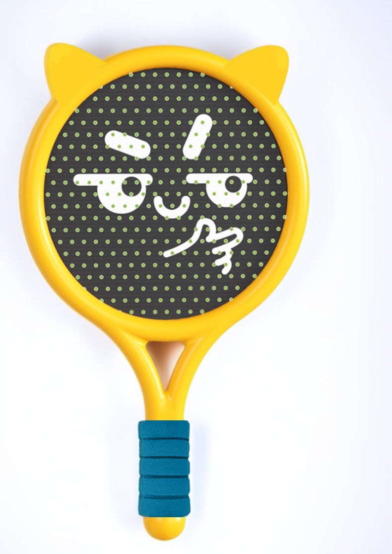 安全設計の親子バドミントンラケット
