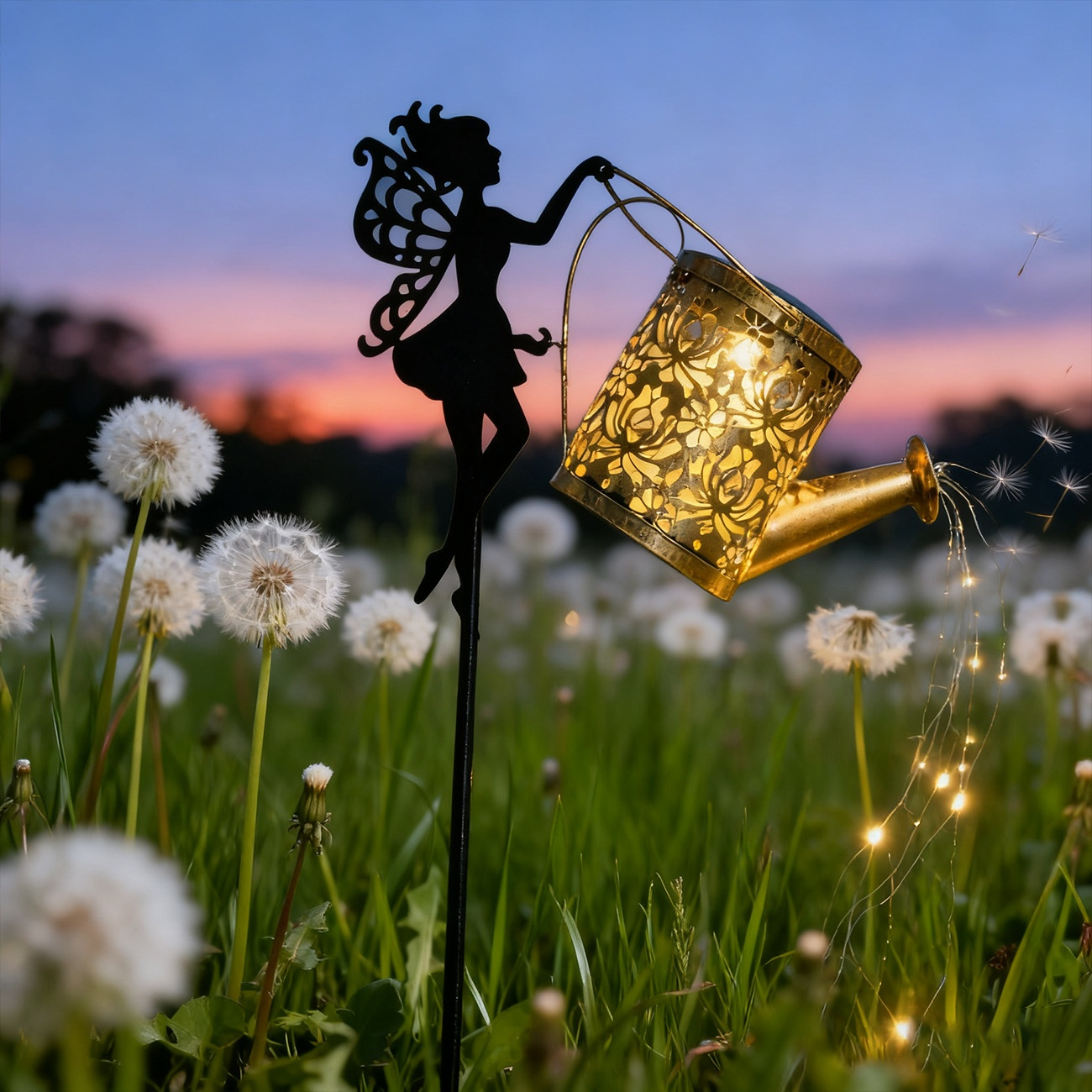 Fairy Watering Can Solar Garden Light