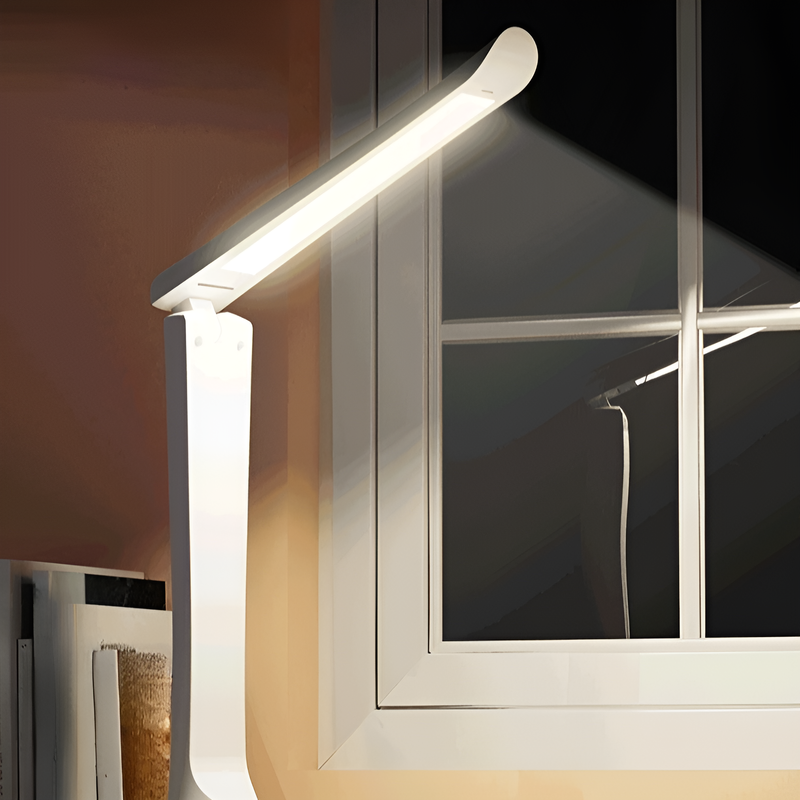 Smart Foldable Desk Lamp with Soft Light, Rechargeable Dual-Purpose Table Lamp