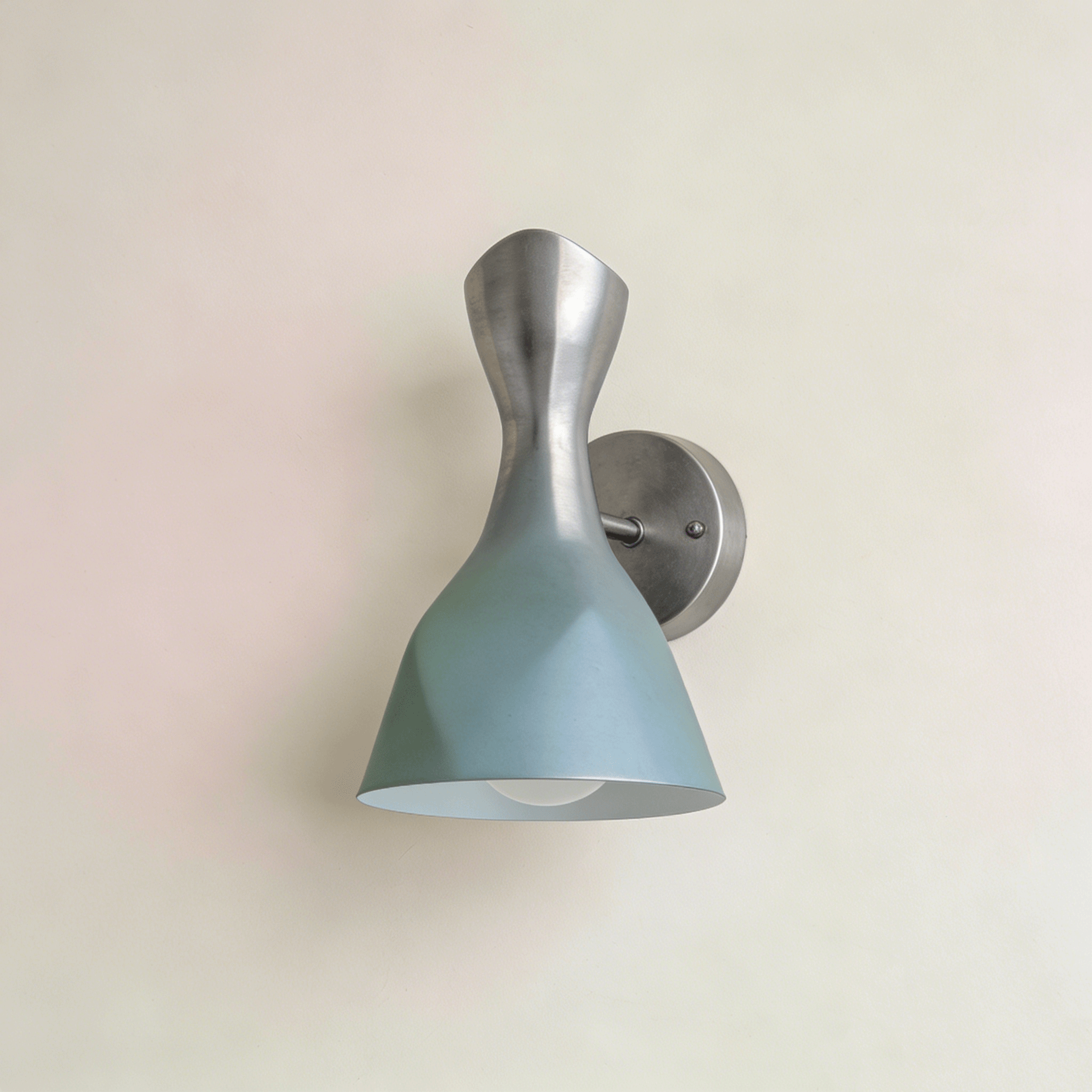 Minimalist Blue Bedroom Wall Light