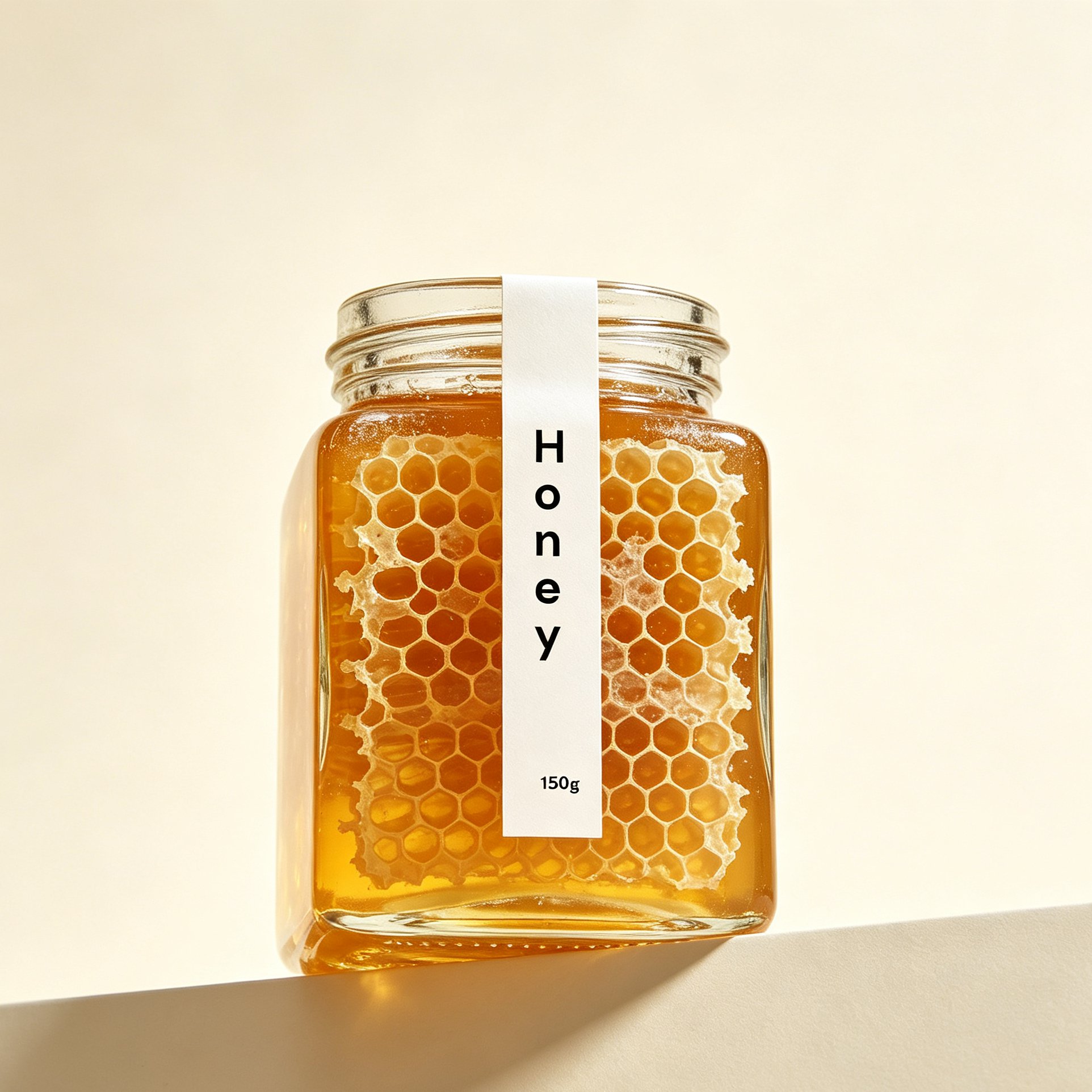 Three jars of pure natural honey varieties