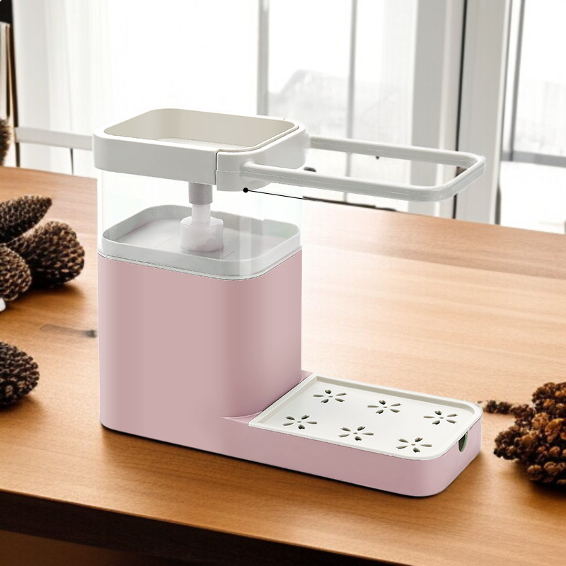 台所自動押出液置物棚