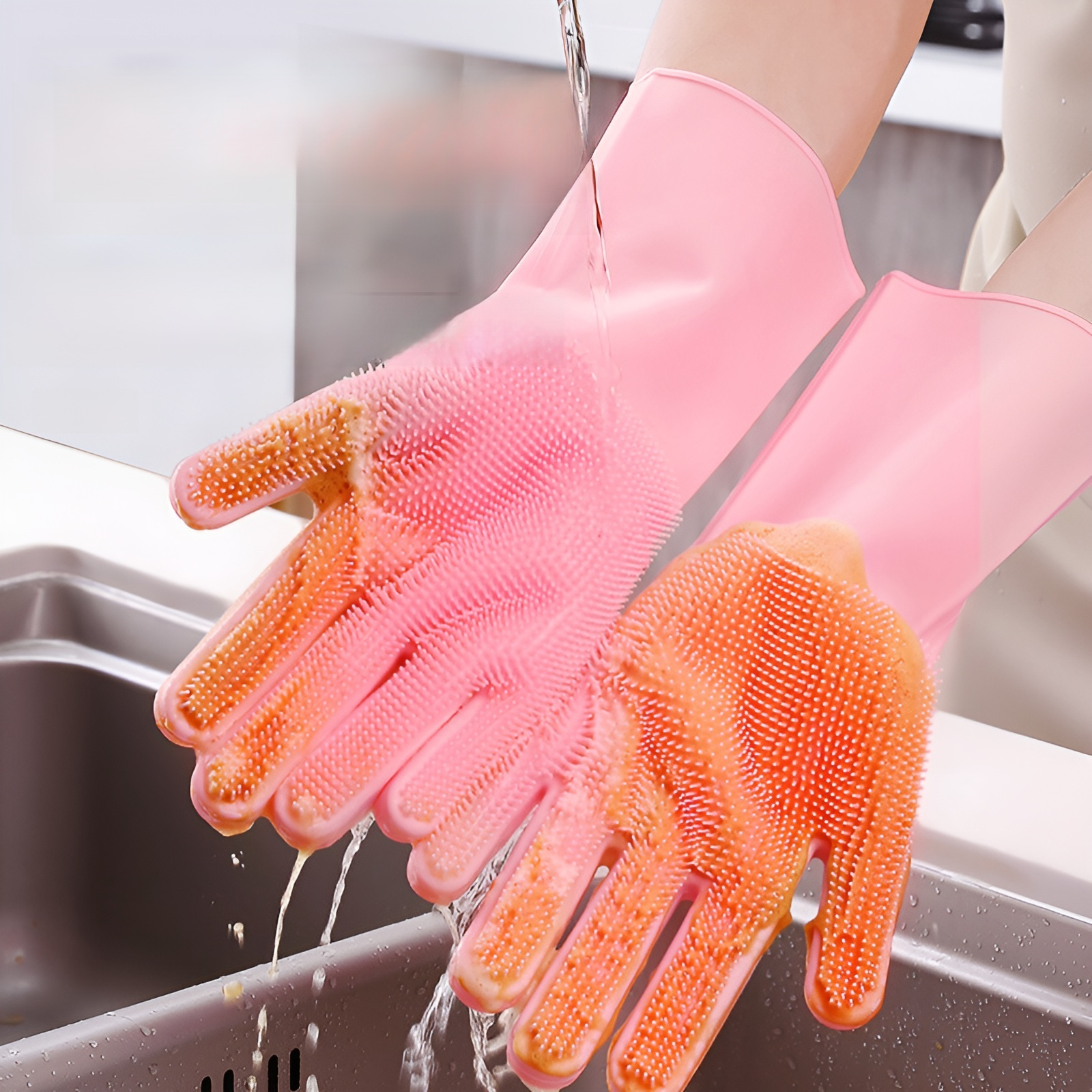 シリコン食器洗い用手袋（3枚組）