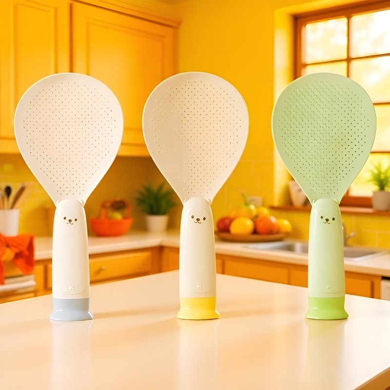 곰 모양 디자인의 주방용 숟가락과 주걱 세트