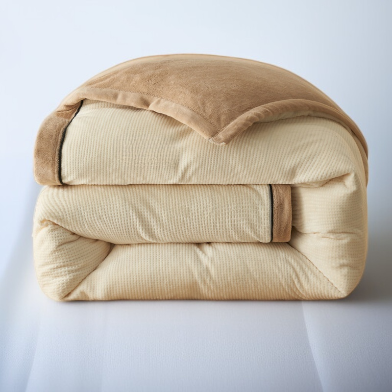 2024 new milk velvet winter quilt waffle detachable quilt thick warm quilt core spring and autumn qu