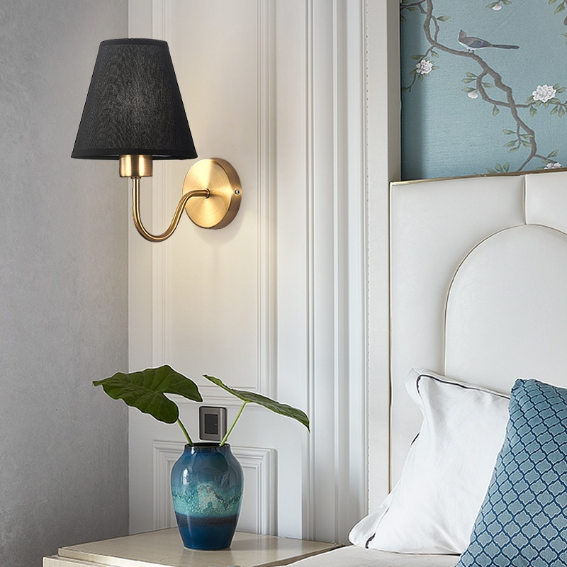 Bedroom bedside wall lamp