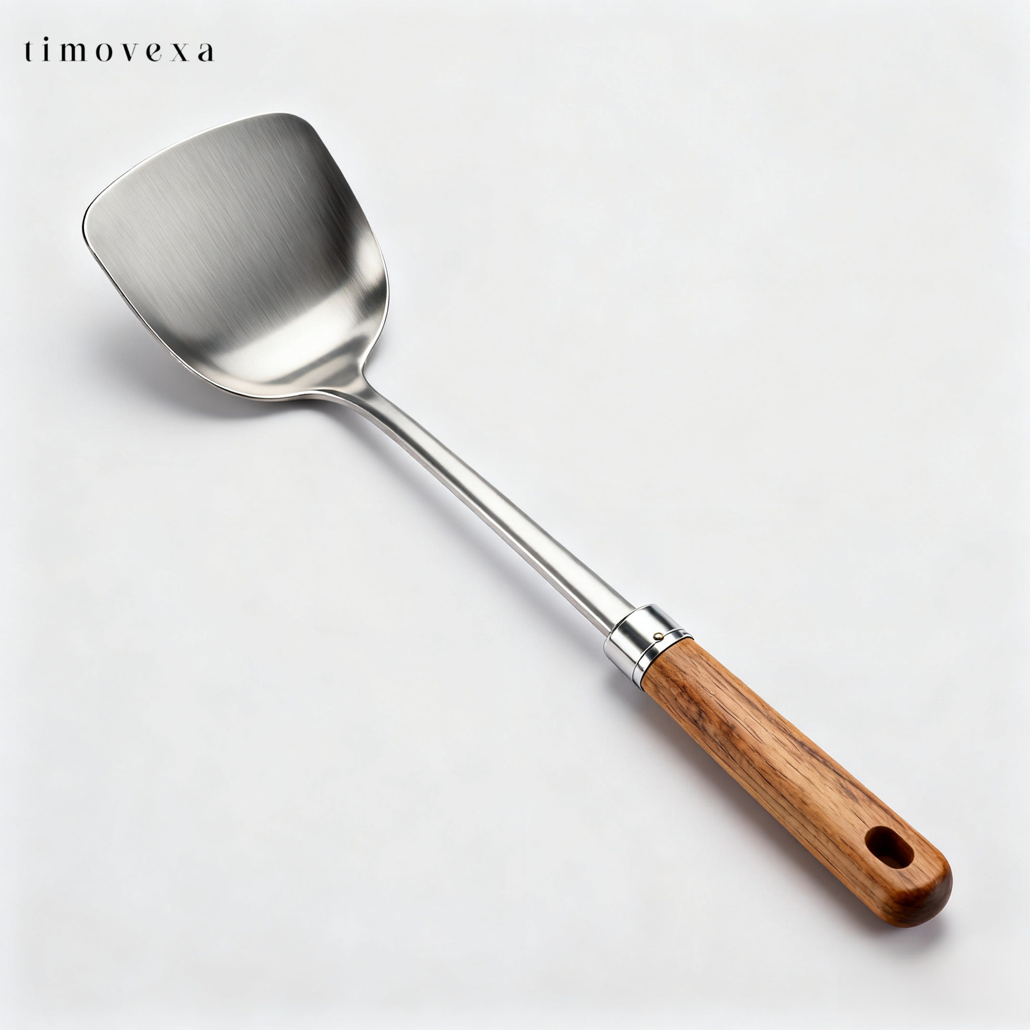 316 스테인리스 스틸 주걱 식품 등급 가정용 나무 손잡이 요리 주걱 (4개)