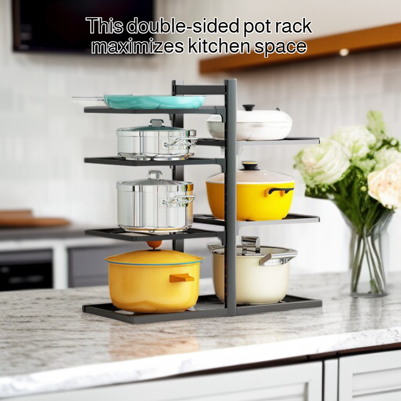 Double-sided Pot Rack Stand 