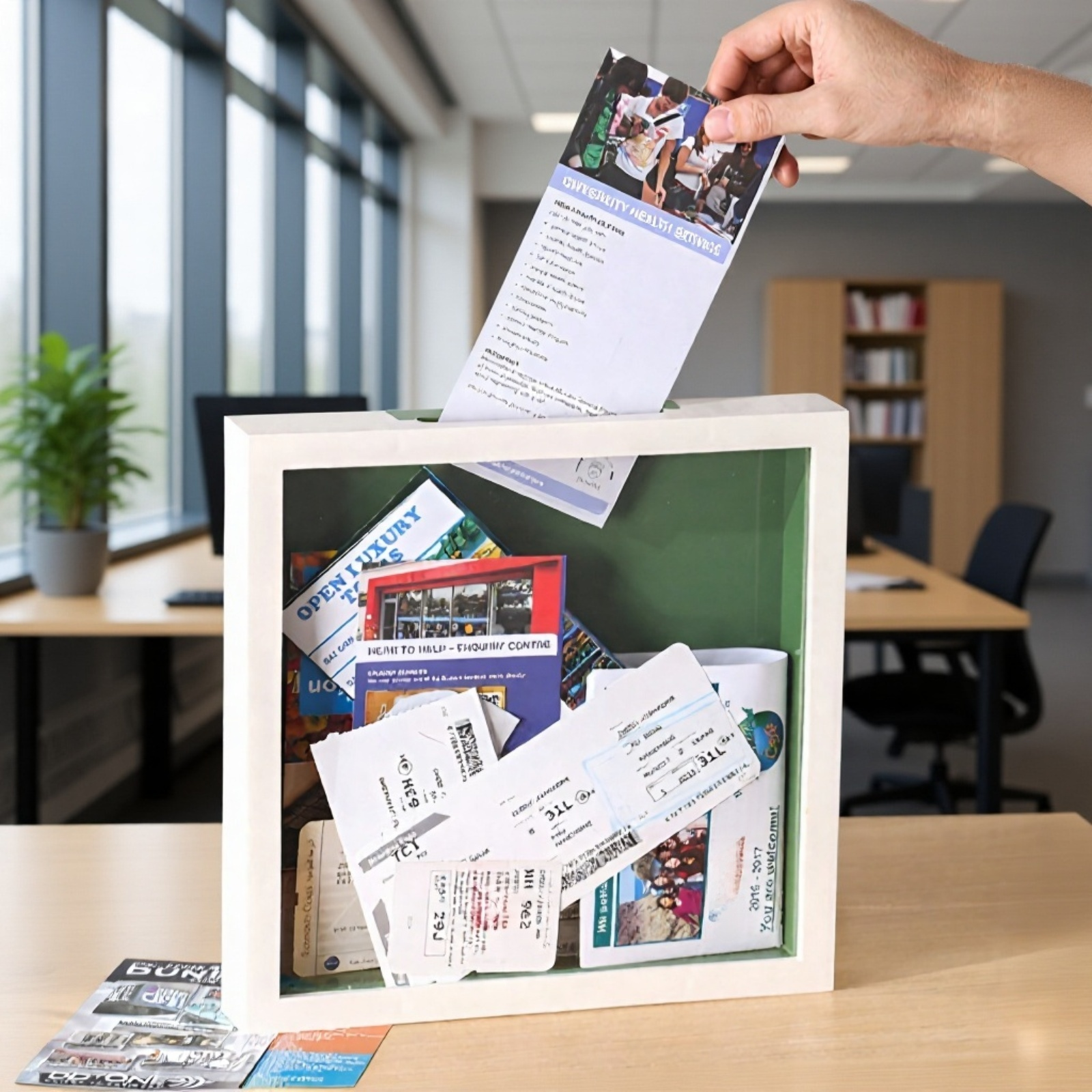 Organizer do przechowywania biletów podczas podróży