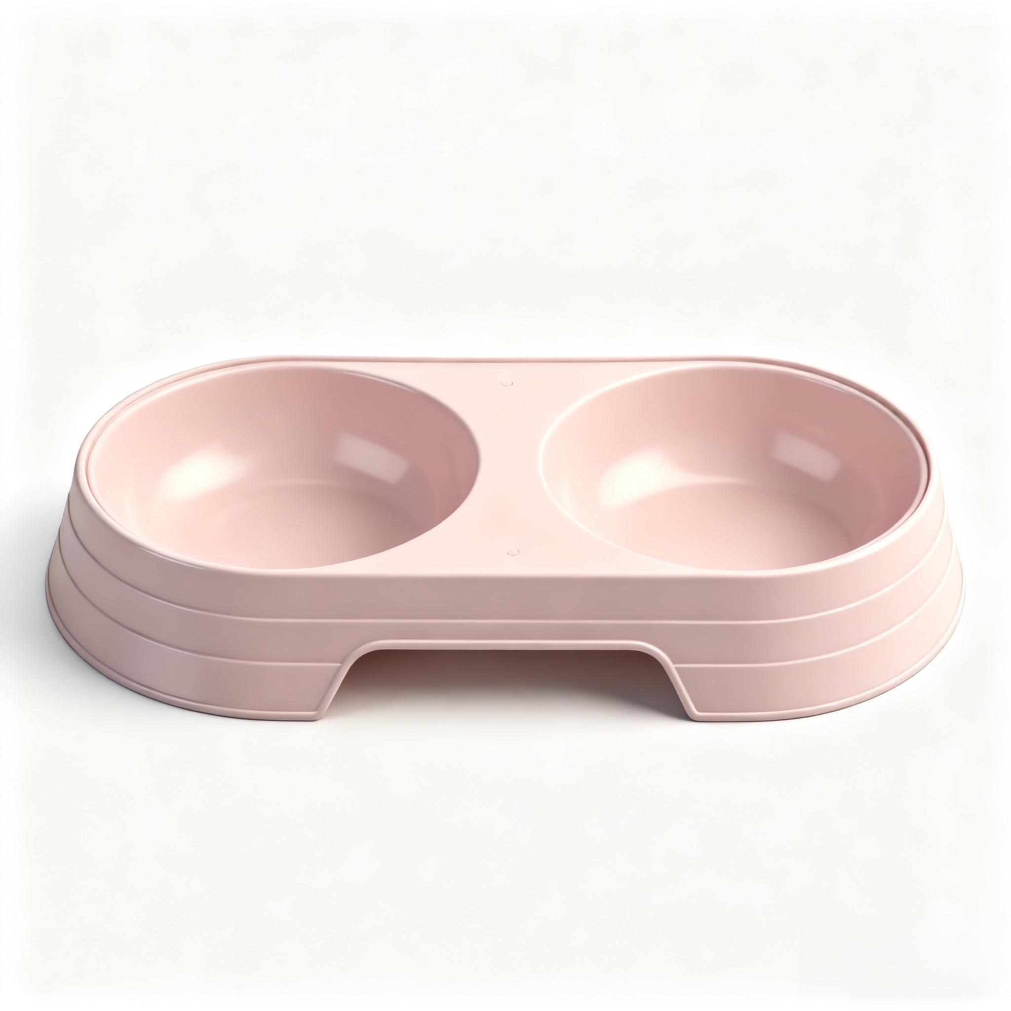 ダブルボウル猫用品、ミニマリストスタイル、転倒防止猫用ボウル