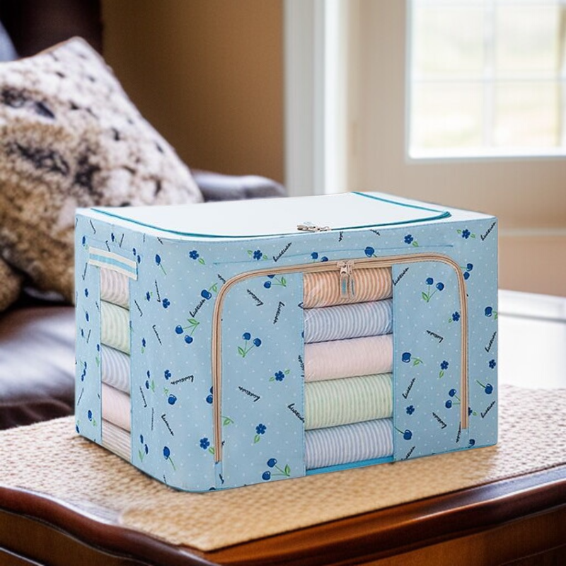 가정용 수납함 접이식 백납장 의류 정리함 이불 수납함 가정용 옷장 수납