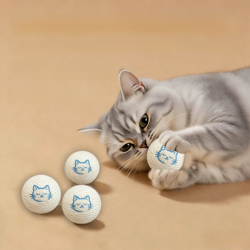 Jouet pour chat en laine silencieuse