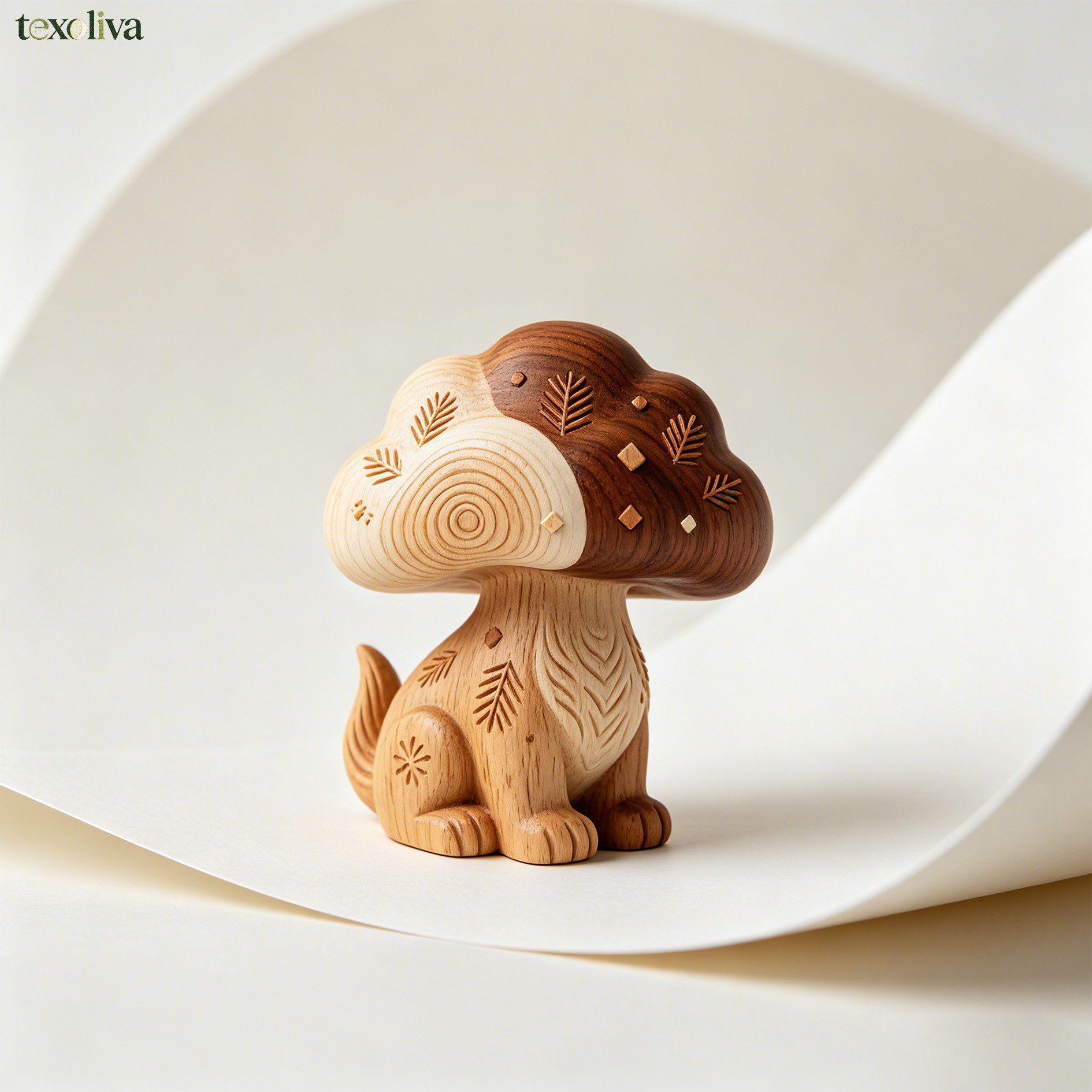 Rustic wooden ornaments for home decoration